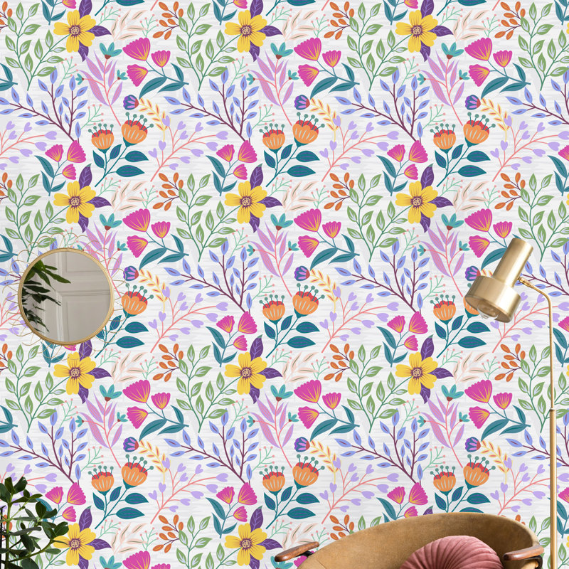Rouleau de papier peint adhésif Pinal, L 16,67 po x l 25 po