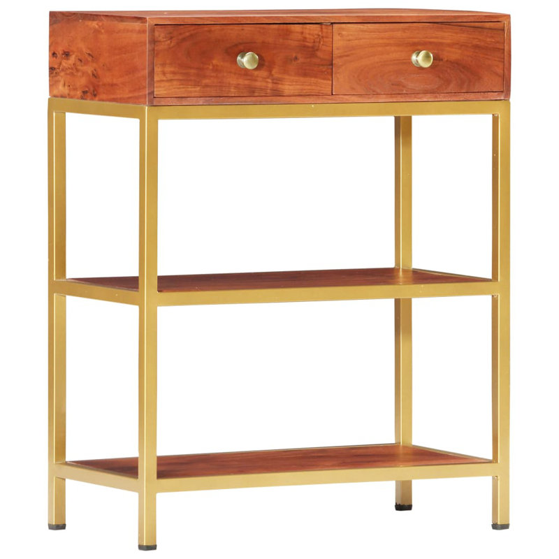 Ameerah 60cm Solid Wood Top Console Table
