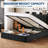 Full Bed Frame with Lift Up Storage, Upholstered Velvet Bed with Storage Headboard, Metal Platform Bed, Hydraulic Support, No Box Spring Needed, Black-1193854066-1193854064