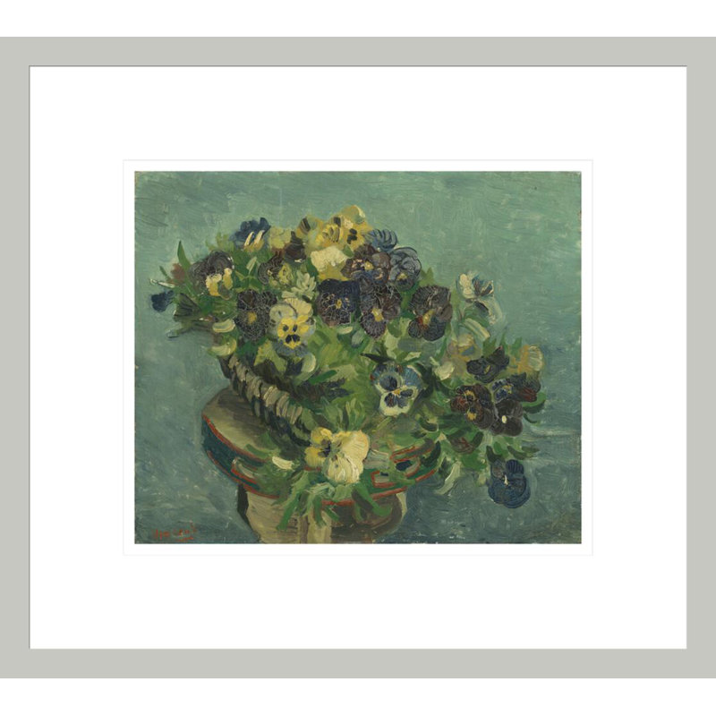 Panier de pensées par Vincent van Gogh, 13,75 po H x 15,34 po L