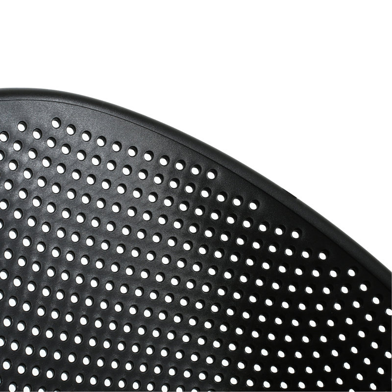 2 chaises de salle à manger - options de sièges d'extérieur noires 2 pièces avec aspect attrayant