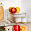 Tiroir de rangement de cuisine empilable iDesign - Bac coulissant coulissant pour réfrigérateur, garde-manger, sous-évier ou armoire