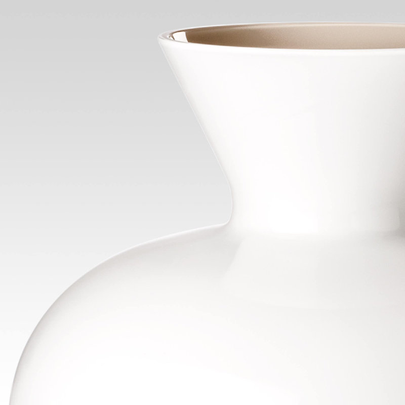 Venini Idria Vase, Milk White