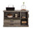 File Credenza, Brown Finish