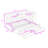 2 Drawers Twin XL to King Expandable Daybed with Shelves, LED Lighting and Charging Station-1110822801