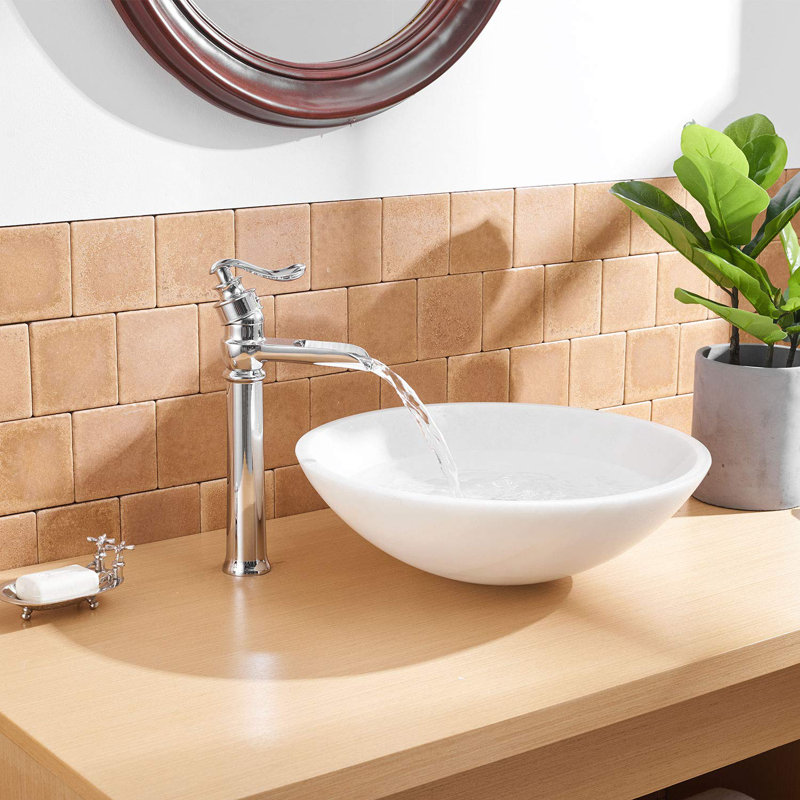 Single-handle Bathroom Faucet with Drain Assembly, Chrome