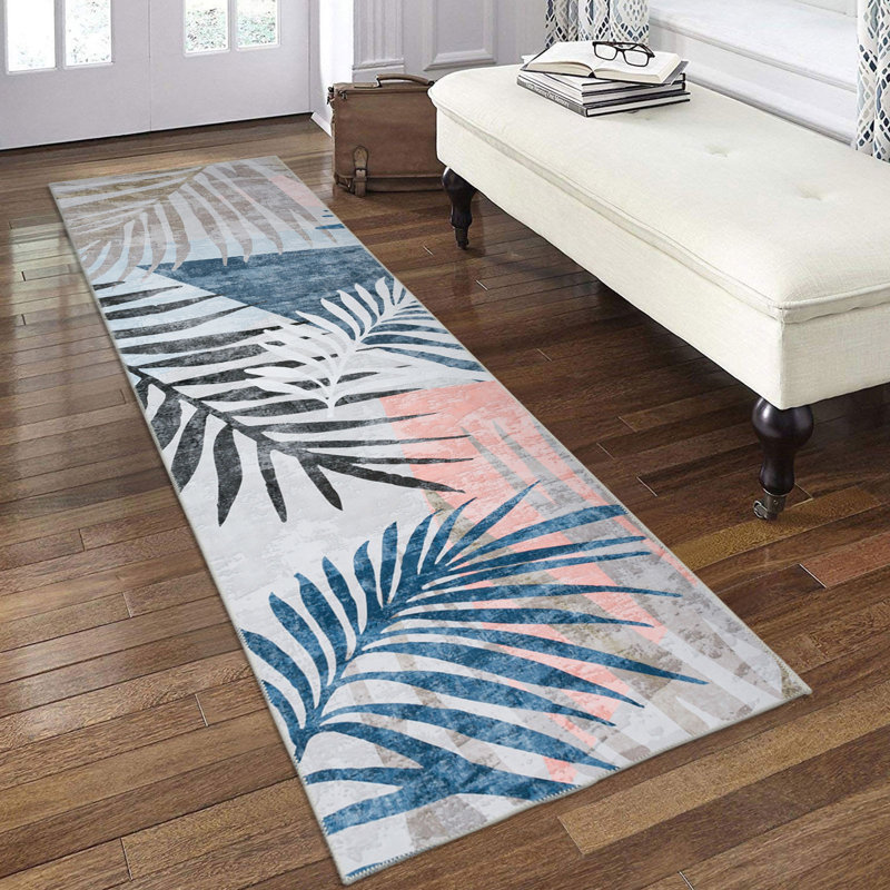Tapis lavables et pliables Jasmine, Tapis de couloir 2 pi 6 po x 9 pi
