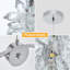Lustre en cristal moderne avec lampe de chevet Cristal
