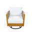 Ensemble de conversation en bois d'acacia et corde d'appoint Gladwin-124882483