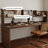 Nut-brown Rectangular Solid Wood with 3 drawers desk-1635194213