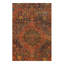 Mahiya Cotton Oriental Area Rug in Rust
