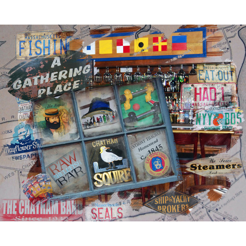 Chatham Squire, Cape Cod Collage par Grotto Studios