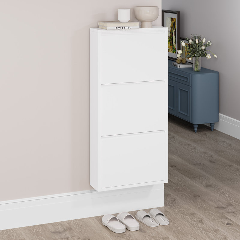 3 Tier Flip Down Shoe Storage Cabinet