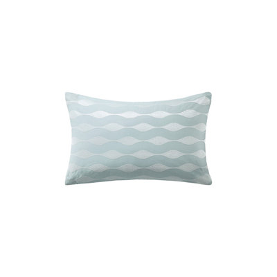 Oblong coussin bleu 12 po x 20 po