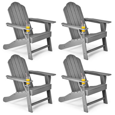 Emest Patio PE Adirondack Chair by Rosecliff Heights