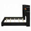 Lit Garner avec foyer, DEL, lampe de lecture, haut-parleur, Bluetooth et USB-1696076697