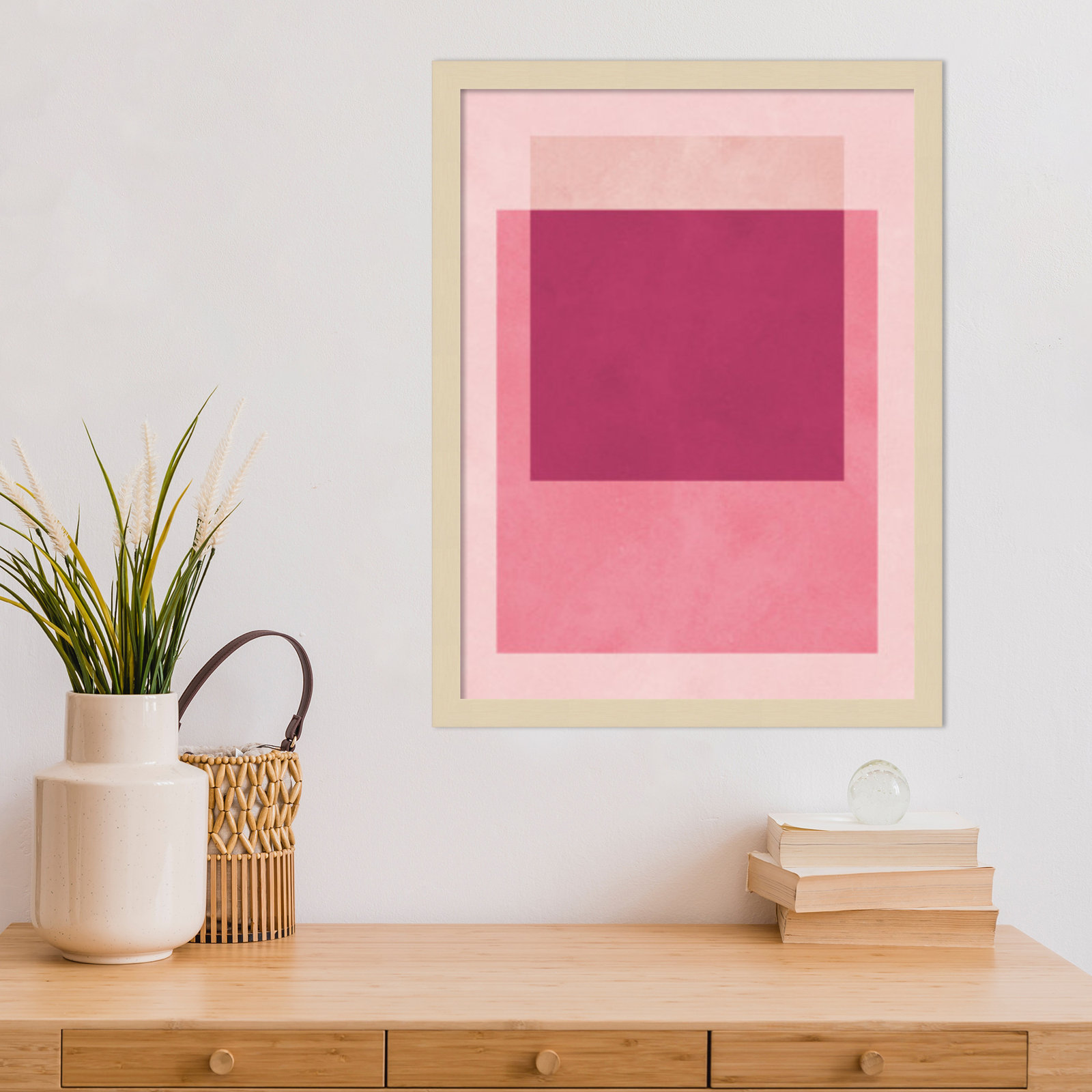 Overlapping Geometry 12 Print, 21" H x 16" W, Brown