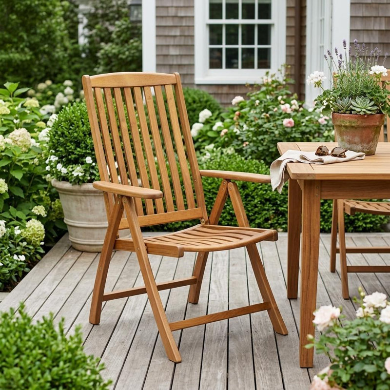Chaise avec accoudoirs d'extérieur 27 po