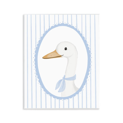 Dainty Bordered Duck Wall Plaque, design by Cherrywood Lane
