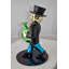 Statue vibrante de monopole tenant un sac d'argent en résine, petit format: 10 po x 10 po x H 16 po