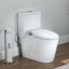 Toilette pour bidet non électrique, toilette confortable à hauteur de fauteuil, chasse double puissante 0,9 / 1,28 GPF et CARTE 1000 g (sans courant)