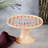 Trinx 10 Inch Ceramic Novelty Decal Cake Stand in Orange