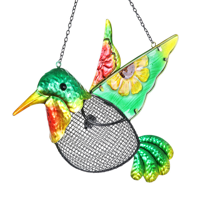 Mangeoire à oiseaux avec panier en maille métallique 15 x 18 po Exhart
