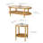 Ensemble de tables basses en rotin Cordoves