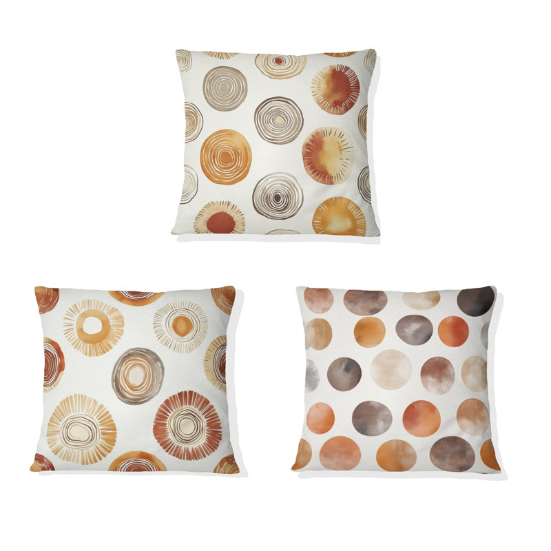 Ensemble de 3 coussins décoratifs Boho, H 20 po x l 20 po