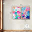 Fluid Pulse Duo Canvas Print Sunset Pink Wall Decor Set by Art Remedy, Black Frame, 10 x 15-772722384-772722387
