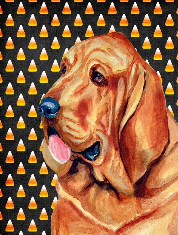 Burniece Double Sided 15'' H x 11'' W Polyester Animal Garden Flag, Bloodhound