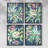 " Marbling III " 4 - Pieces