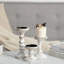 Porte-bougies en bois pour pilier: Ensemble de 3 porte-bougies rustiques en bois blanc