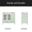 Armoire de salle de bain 36 po avec portes à texture gaufrée, meuble-lavabo avec quatre tiroirs et deux portes à fermeture en douceur, rangement de salle de bain avec portes en verre