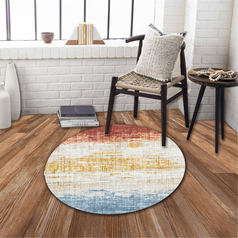 Tapis rond lavable antidérapant 41