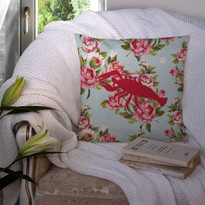 Coussin décoratif intérieur / extérieur Lobster Shabby Elegance Blue Roses