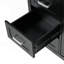 Meuble-lavabo 48 po avec lavabo, 2 portes et 8 tiroirs, système de fermeture en douceur, design classique, noir-128990553