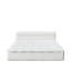 All-in-One Platform Bed with Mattress & Upholstered Headboard-1857803355