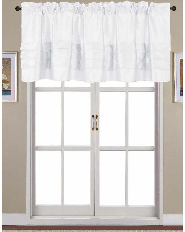 Stolz Tailored Window Valance, White