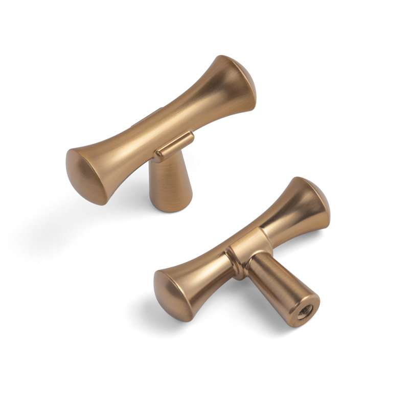 1 1/4"  Length  Knob Multipack, Champagne Brown
