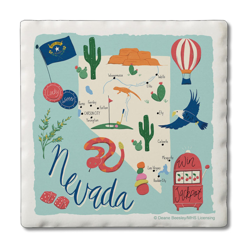 Ensemble de sous-verres 4 pièces Nevada Home