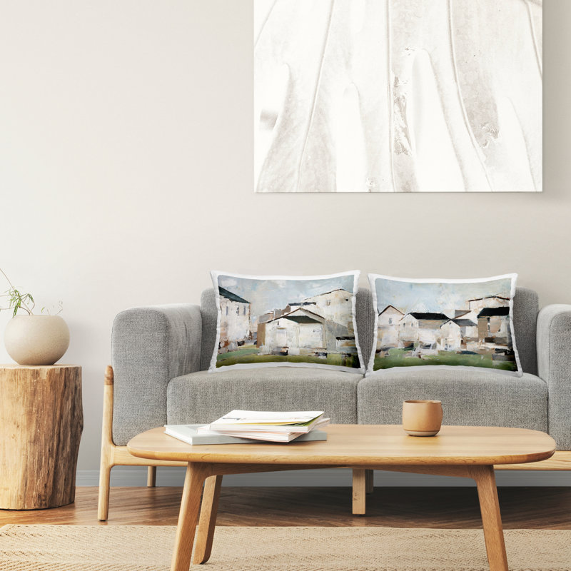 Stupell Industries Cluster of Houses View Design by Ethan Harper  Throw Pillow (Set of 2)