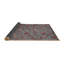Gris floral/Tapis décoratif rouge-349022794