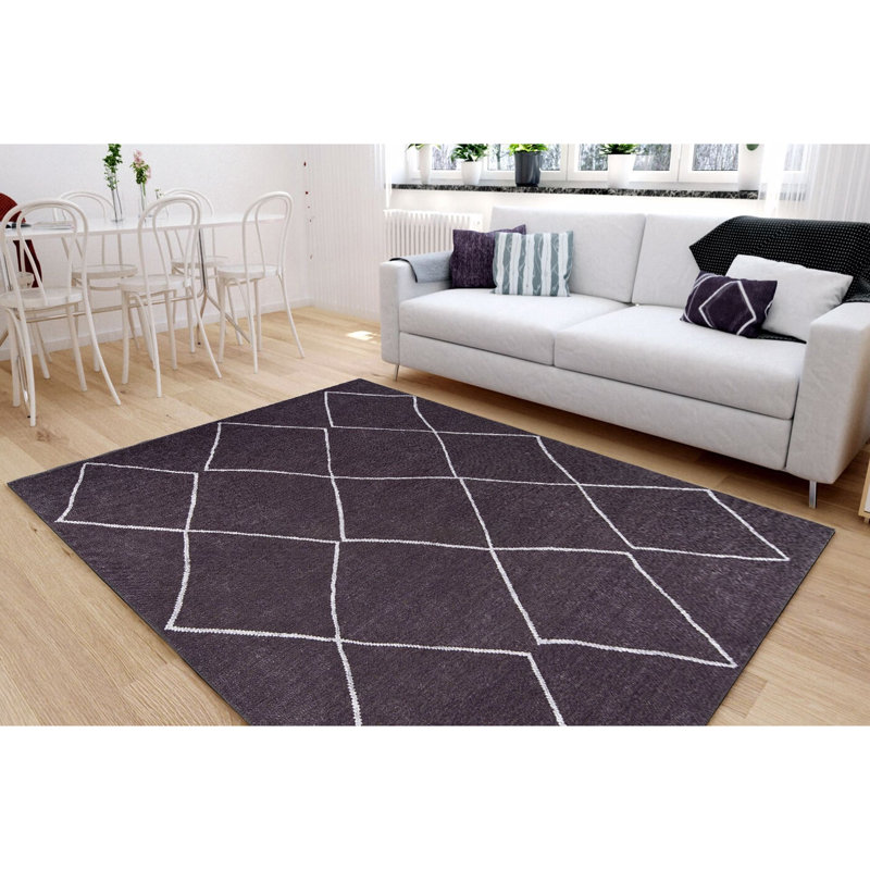 Elegant Hall Carpet (2.5 x 7.5 ft), 100% Polyester, 1.1 lbs/sq ft | 4 mm Pile Height, Recycled Poly Cotton Underside | Machine Washable, Eco-Friendly | Perfect for Entryways, Living Rooms & Hallways