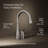 Simplice Pull Down Kitchen Sink Faucet with Three-Function Sprayhead, Two-Hole Installation-2619775