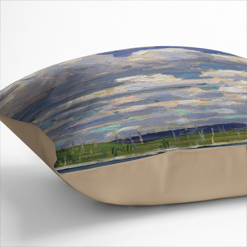 Square Throw Cushion, Stone, 55cm H x 55cm W x 20cm D