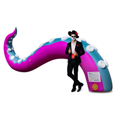 10 ft Halloween Inflatable Octopus Tentacles with Color-Changing LED Lights, Outdoor Octopus Legs Decoration for Halloween Parties, Events & Promotional Displays - Style B