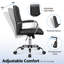 Chaise de bureau à dossier moyen avec accoudoirs pivotant à 360 ° Wanetta-1970484917