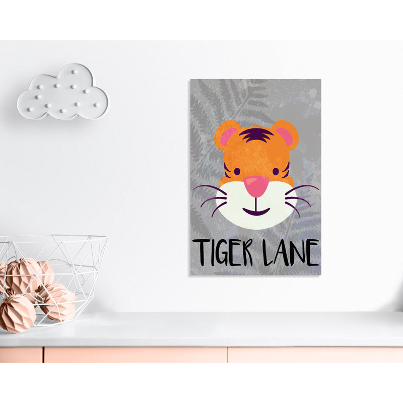 Impression sur papier Tigert Lane Tiger Lane, H 36 po x l 24 po x P 1,5 po, Canevas