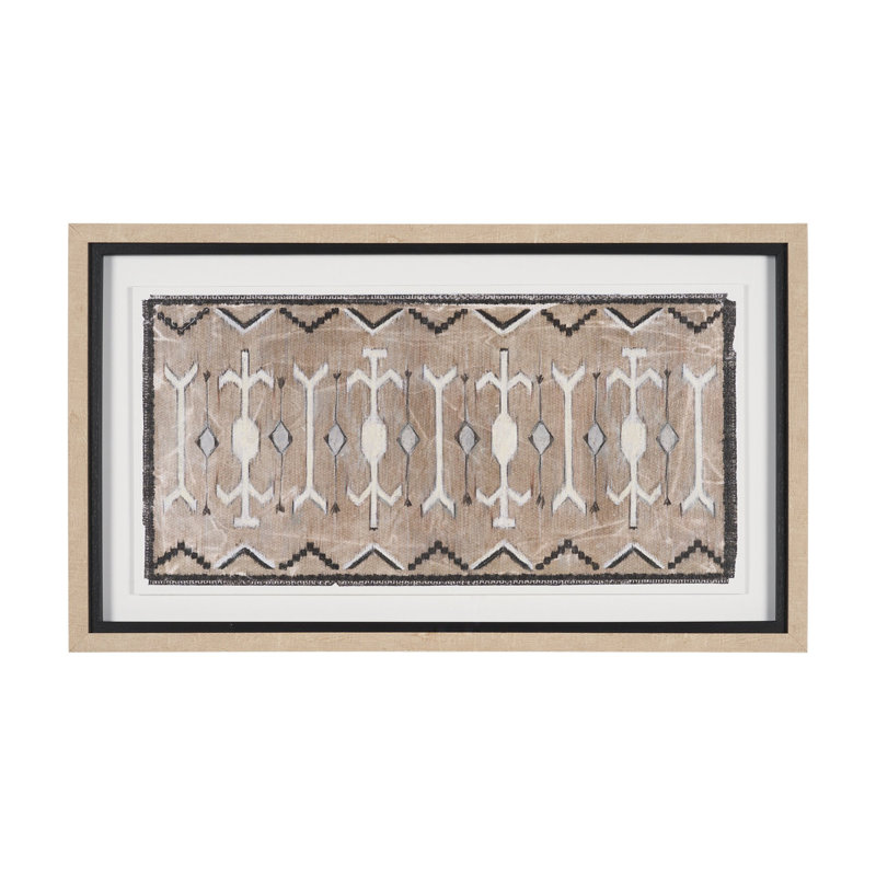 Tapis Mariliz par Chad Warren, reproduction sous verre encadrée à la main